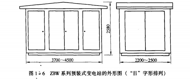 ZBW系列预装式变电站的外形图