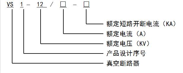 襄阳VS1真空断路器型号说明