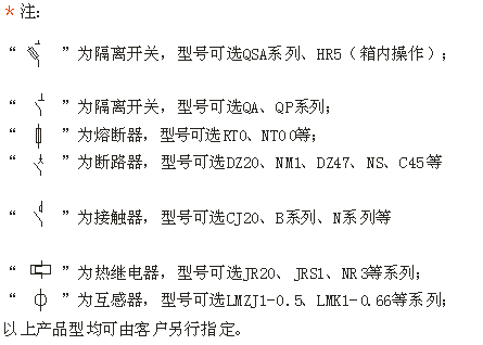 动力柜一次方案回路图